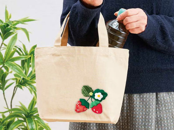 押絵ランチトートバッグ・B（アイボリー）