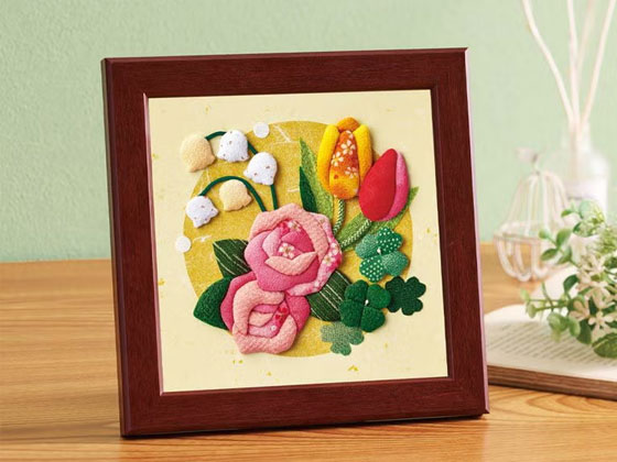 押絵花ことば・幸福のアレンジメント