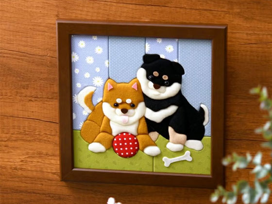 きめこみ・元気な柴犬