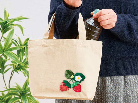 押絵ランチトートバッグ・B（アイボリー）