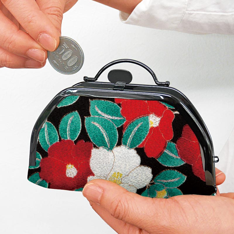 さくらがま口の開運財布