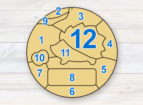 きめこむパーツはたったの12ヶ所だけ！