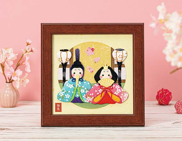 押絵ごよみ・三月（桃の節句）