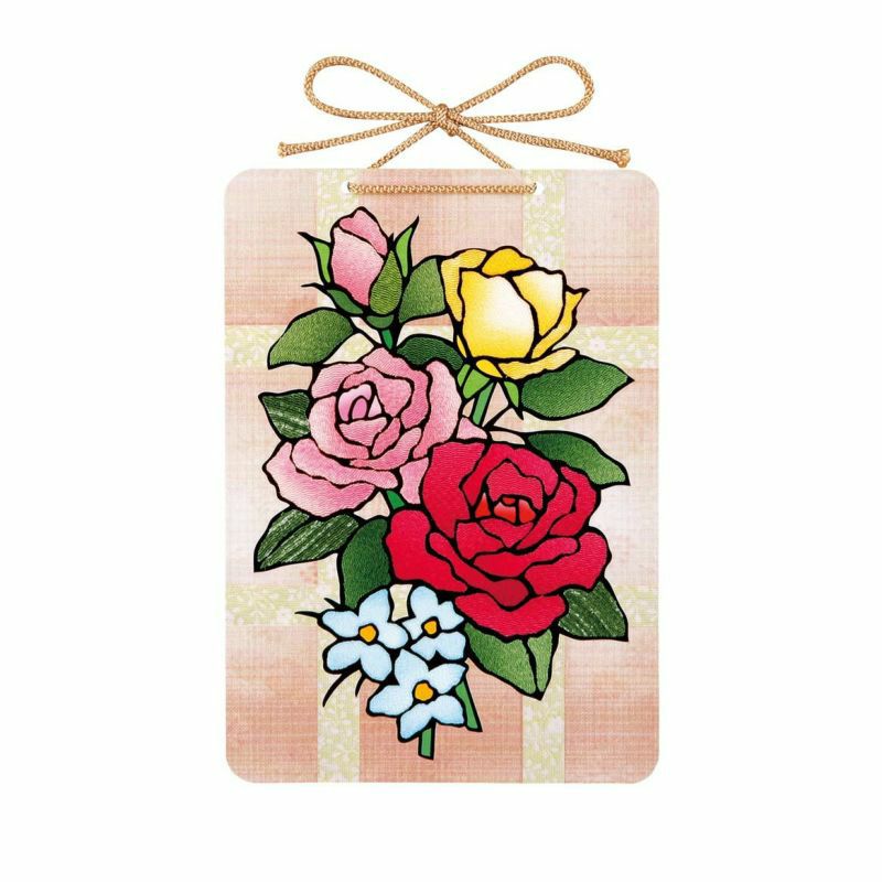 シールはり絵・バラの花束｜株式会社さくらほりきり