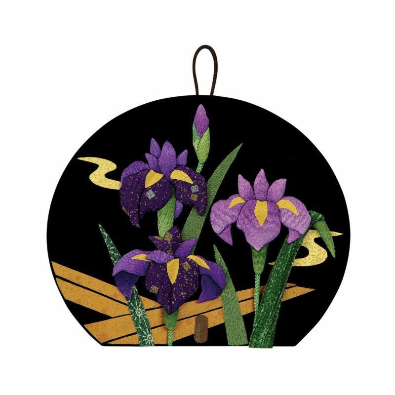 押絵飾り・花歳時記（菖蒲）｜株式会社さくらほりきり