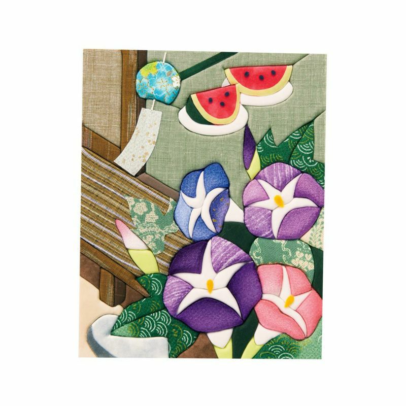 きめこみ浪漫歳時記・朝顔と風鈴｜株式会社さくらほりきり