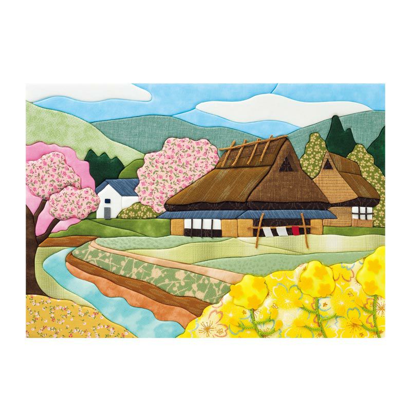 きめこみ特大・思い出の里山（春）｜株式会社さくらほりきり