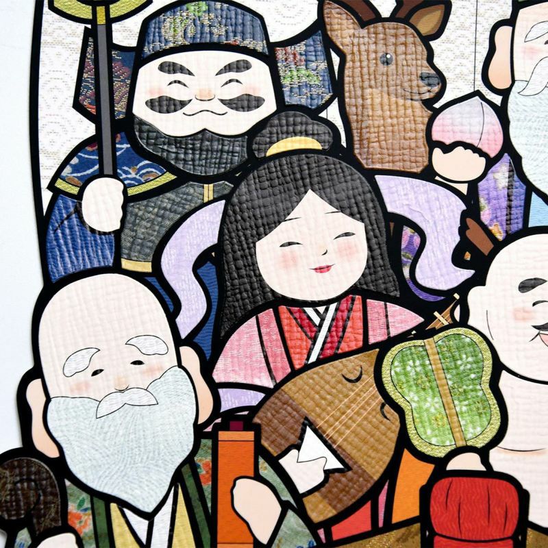 シールはり絵・和み七福神｜株式会社さくらほりきり
