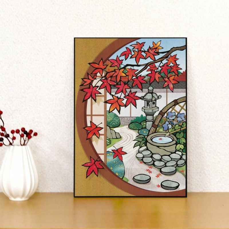 さくらあーと・紅葉と丸窓の秋庭 レビュー｜株式会社さくらほりきり