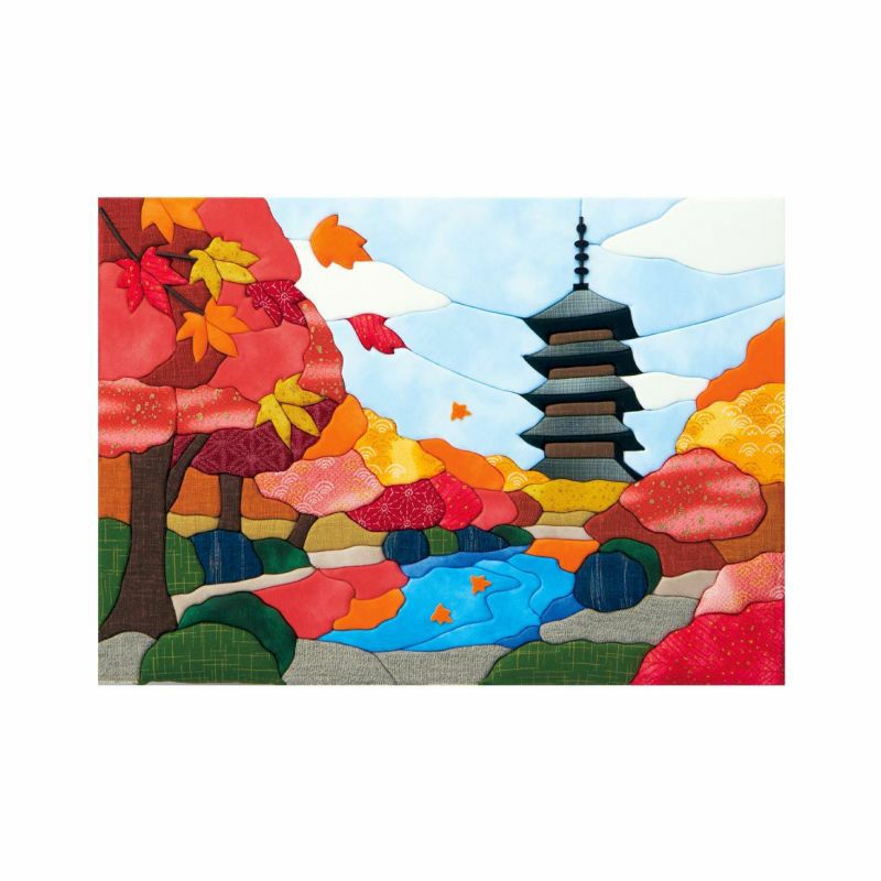 きめこみ特大・紅葉と五重塔｜株式会社さくらほりきり