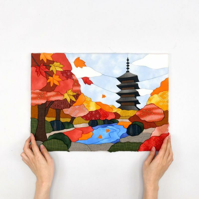 きめこみ特大・紅葉と五重塔｜株式会社さくらほりきり