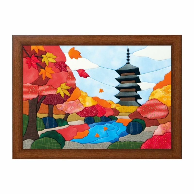 きめこみ特大・紅葉と五重塔｜株式会社さくらほりきり