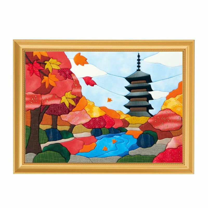 きめこみ特大・紅葉と五重塔｜株式会社さくらほりきり