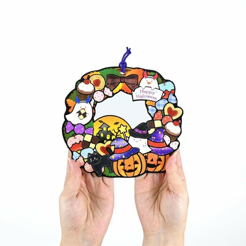 シールはり絵・ハッピーハロウィンリース｜株式会社さくらほりきり