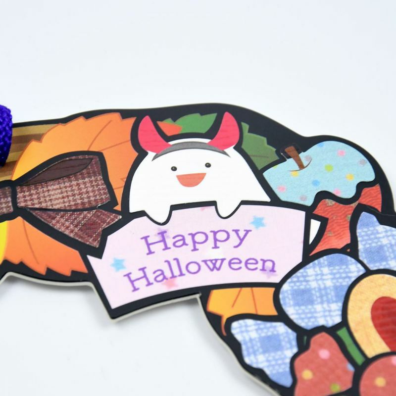 シールはり絵・ハッピーハロウィンリース｜株式会社さくらほりきり