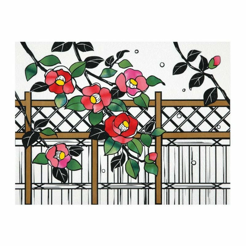 寒椿の庭(絵柄のみ)｜株式会社さくらほりきり