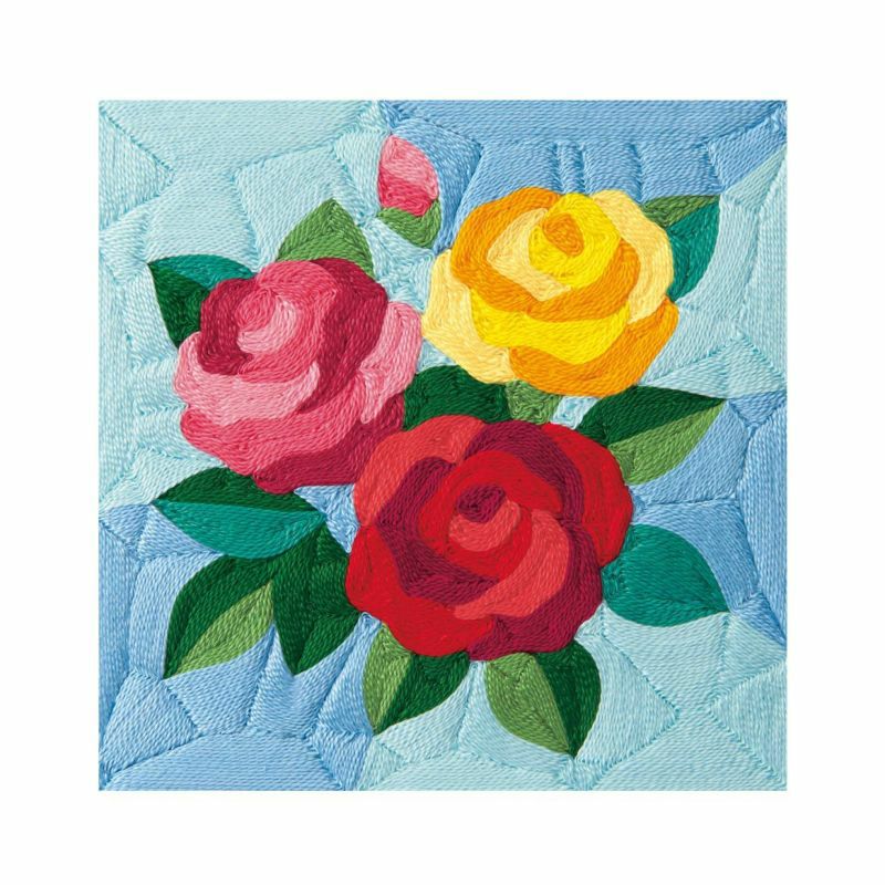 刺繍糸の絵・彩のバラ｜株式会社さくらほりきり
