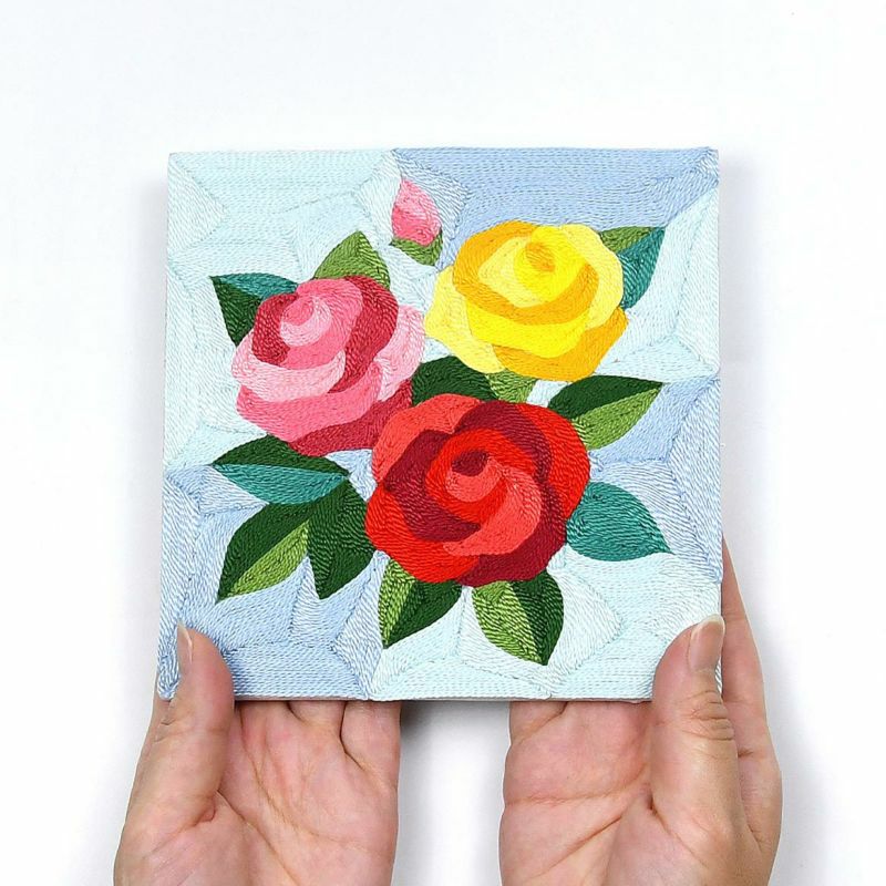 刺繍糸の絵・彩のバラ｜株式会社さくらほりきり