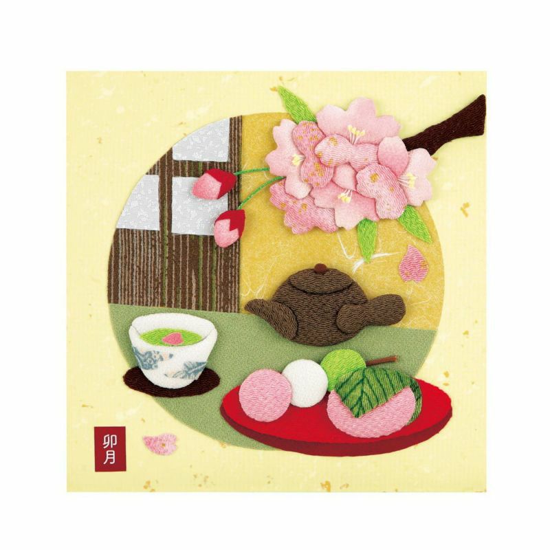 押絵ごよみ・四月（お花見）｜株式会社さくらほりきり