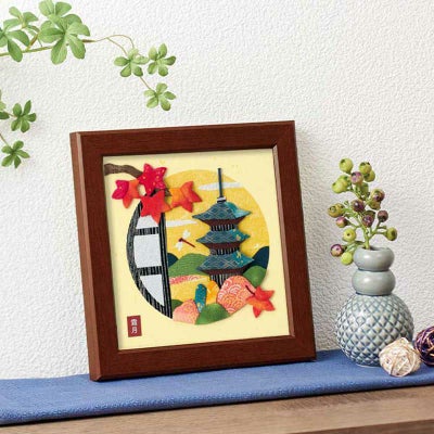 押絵ごよみ・十一月（秋色の古都）