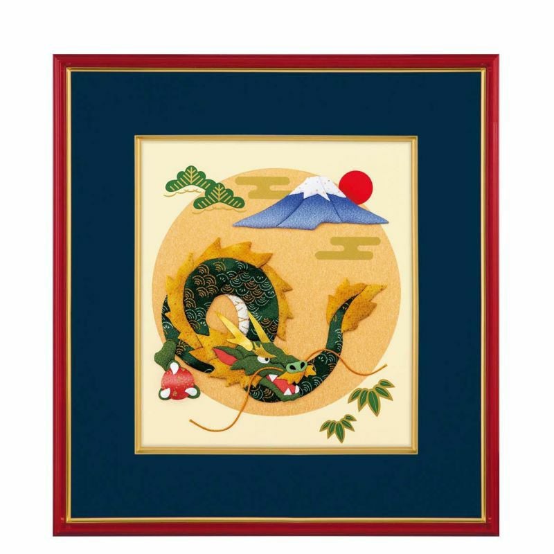 布押絵・富士と吉祥竜 （大色紙）｜株式会社さくらほりきり