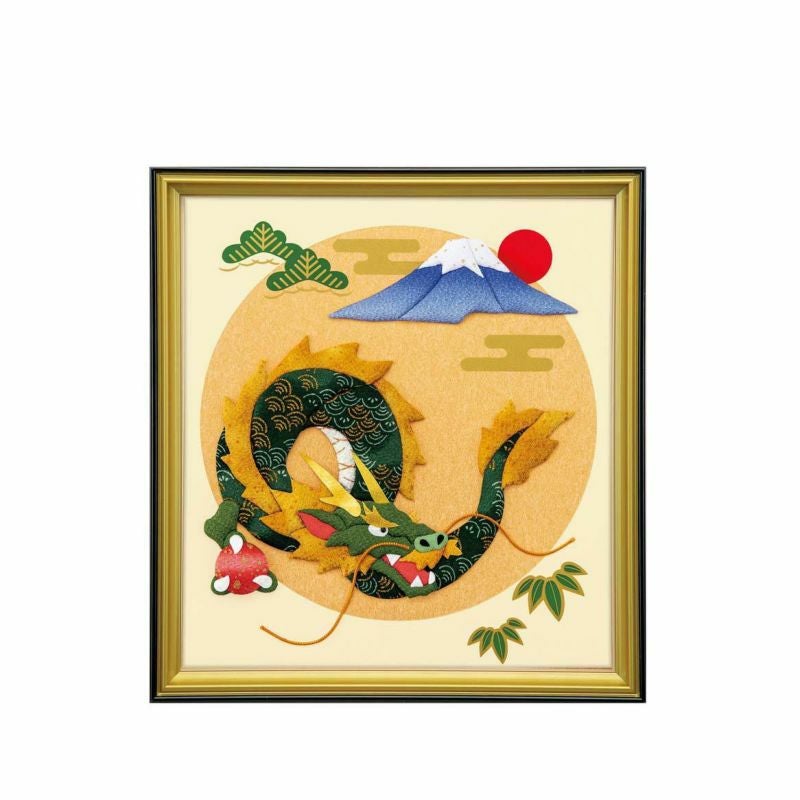 布押絵・富士と吉祥竜 （大色紙）｜株式会社さくらほりきり