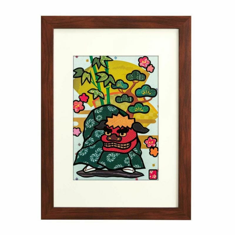 季節のシールはり絵・新春獅子舞（一月）｜株式会社さくらほりきり