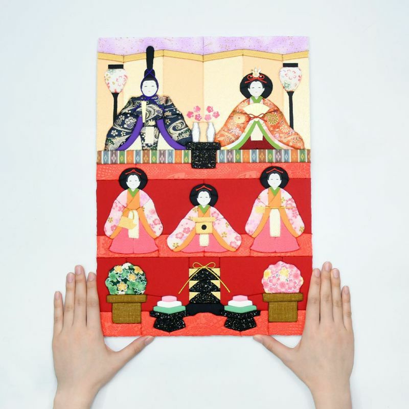 きめこみ特大・うららか雛飾り｜株式会社さくらほりきり