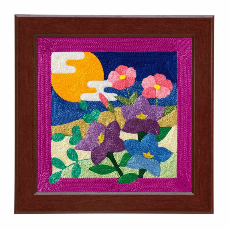 刺繍糸の絵・秋の夜長｜株式会社さくらほりきり