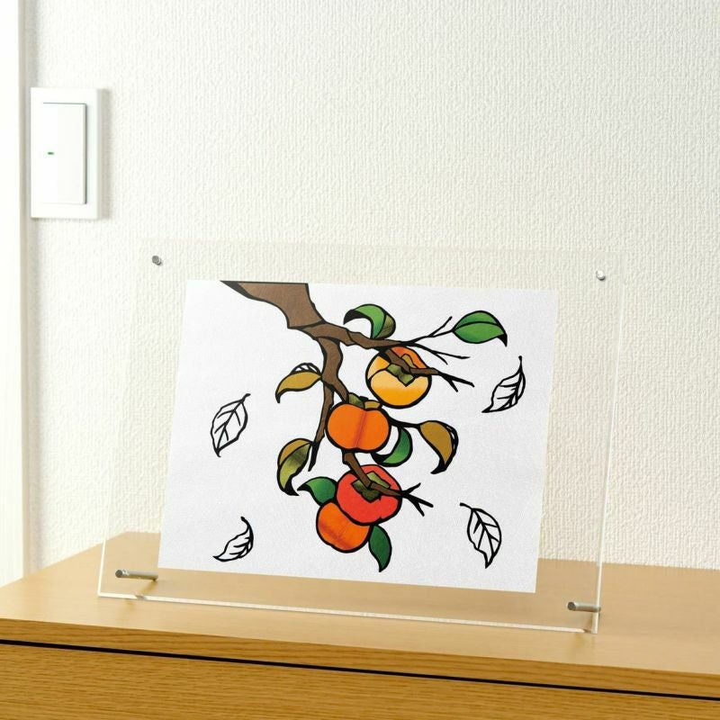 郷愁の柿（絵柄のみ）｜株式会社さくらほりきり