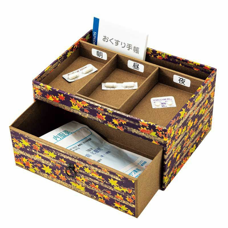 お薬を分けて置くことができます