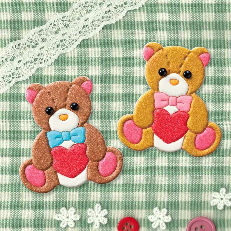 型抜きパウダーマグネット・Ｐ（テディベア）