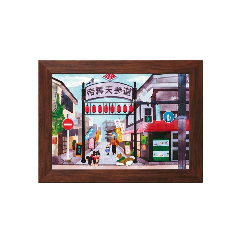 シールはり絵・犬の旅（柴又）｜株式会社さくらほりきり