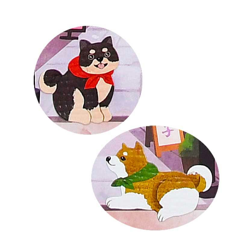 シールはり絵・犬の旅（柴又）｜株式会社さくらほりきり