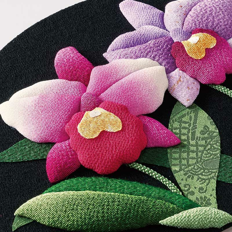 押絵飾り・花歳時記（カトレア）｜株式会社さくらほりきり