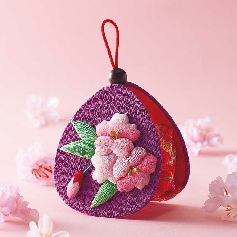 新品未使用品　【紗織】　八角形 和装用バッグ　桜柄　タグ付き 飾り香・桜｜株式会社さくらほりきり