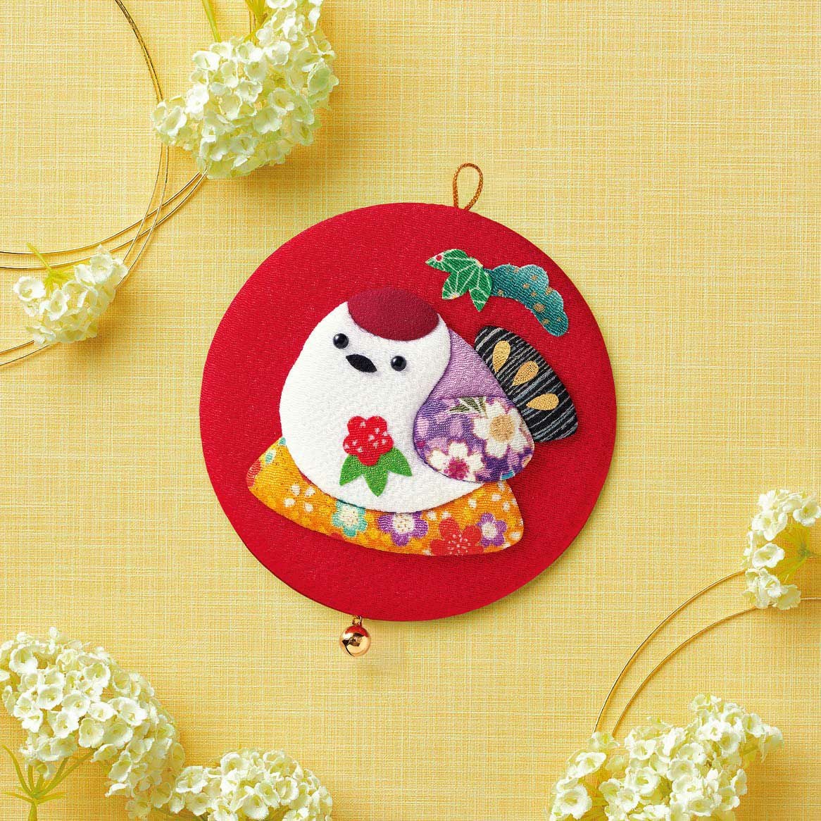 かんたん押絵・メジロと梅｜株式会社さくらほりきり