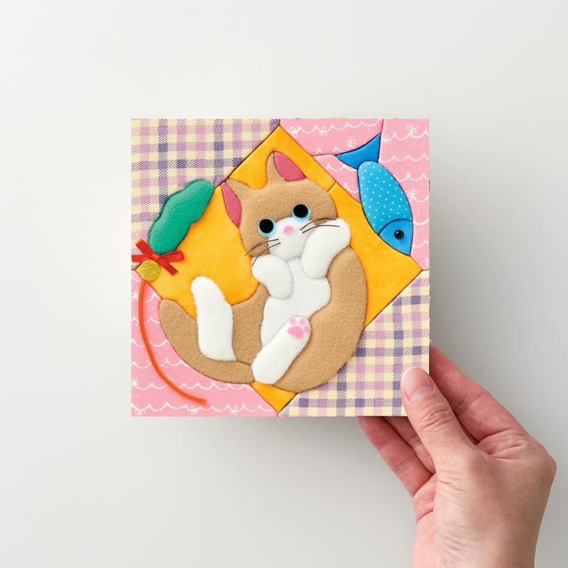 ミニフレーム・くつろぎ子猫｜株式会社さくらほりきり
