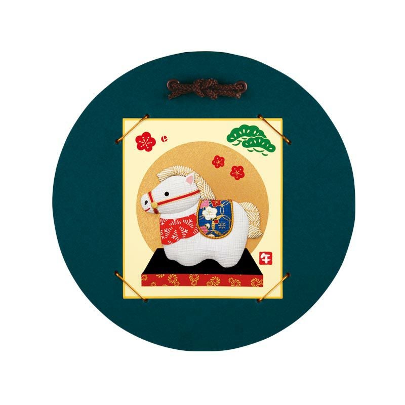 かんたん押絵・祝い福うま（1/4色紙）｜株式会社さくらほりきり