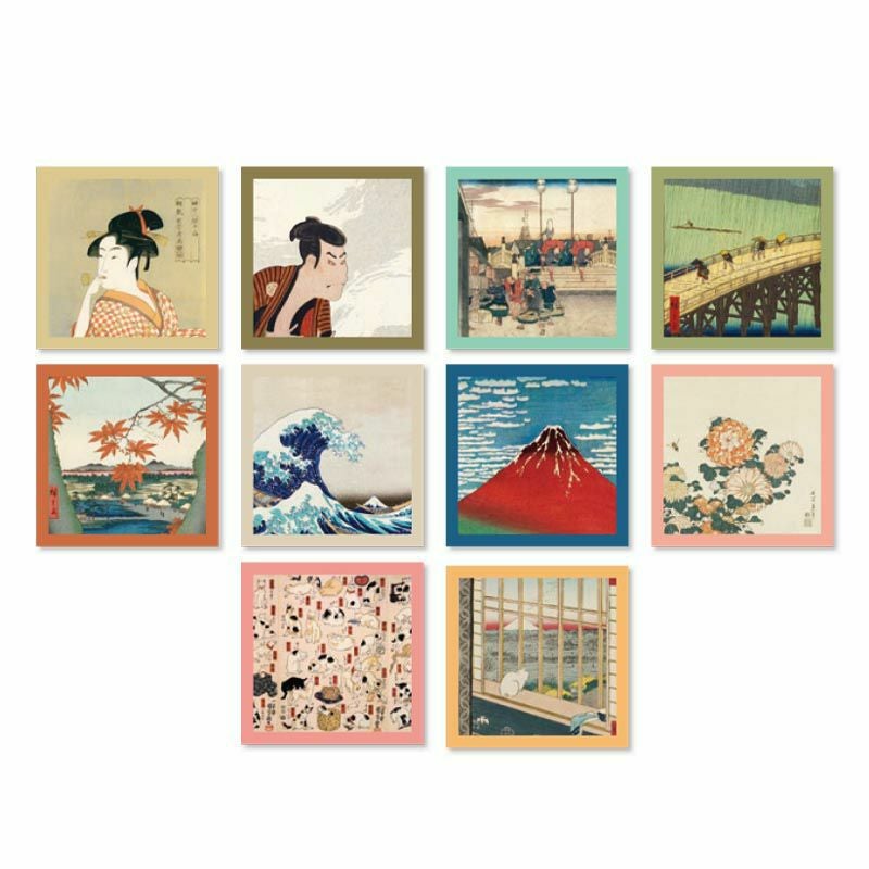 名画折り紙 浮世絵（10枚）｜株式会社さくらほりきり