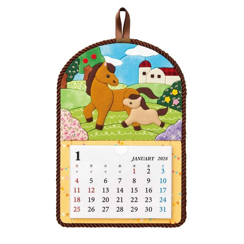 見ているだけでほっこりするような温かみのあるカレンダー