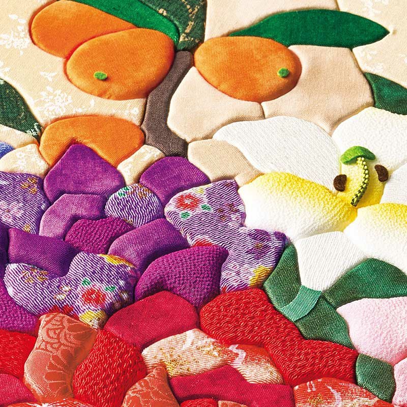 パッチワーク風の立体感のある仕上がり