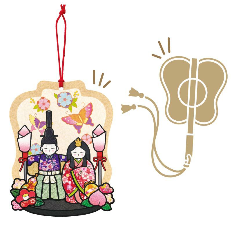 シールはり絵・うららか立雛｜株式会社さくらほりきり