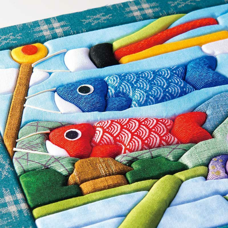 パッチワークキルト風の立体感のある仕上がり