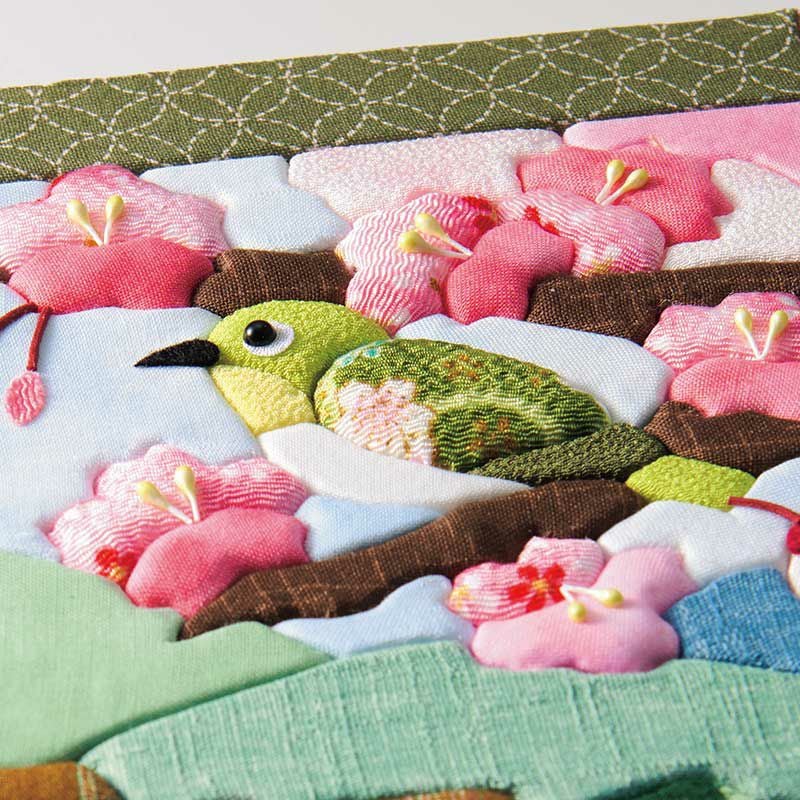 パッチワークキルト風の立体感のある仕上がり