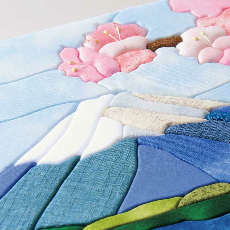 パッチワーク風の立体感のある仕上がり