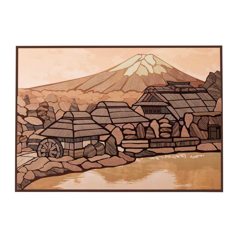 天然木のさくらあーと・忍野八海と富士山｜株式会社さくらほりきり