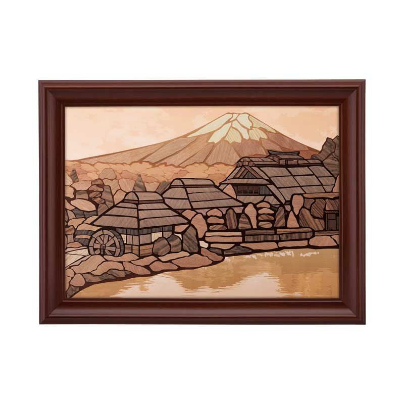 天然木のさくらあーと・忍野八海と富士山｜株式会社さくらほりきり
