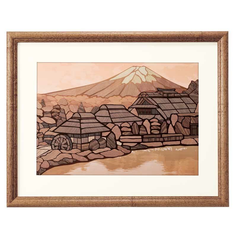天然木のさくらあーと・忍野八海と富士山｜株式会社さくらほりきり