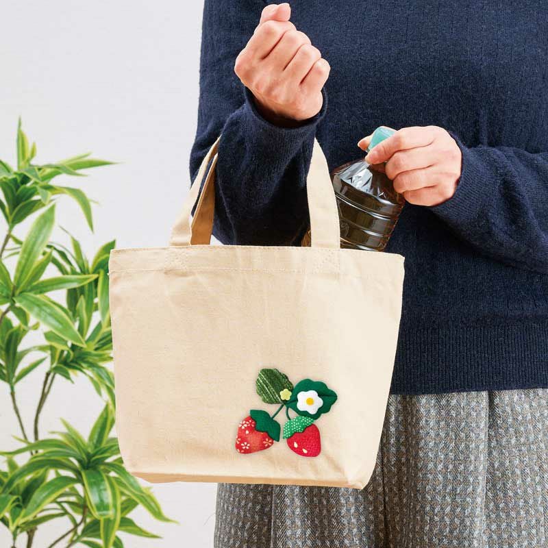 押絵ランチトートバッグ・B（アイボリー）